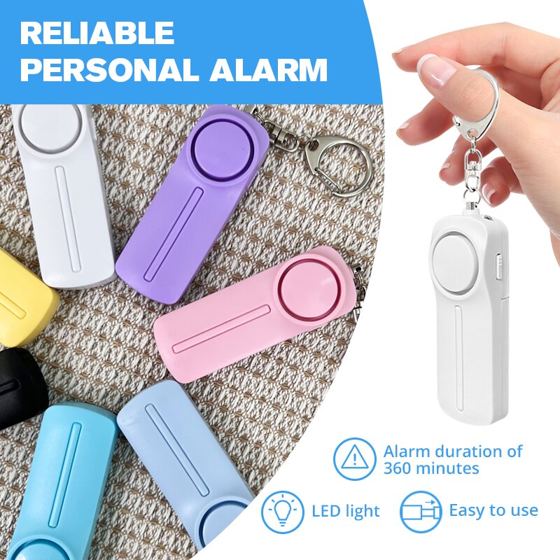 Personal Alarm Keychain - Kişisel güvenlik Alarm kendini savunma Women
