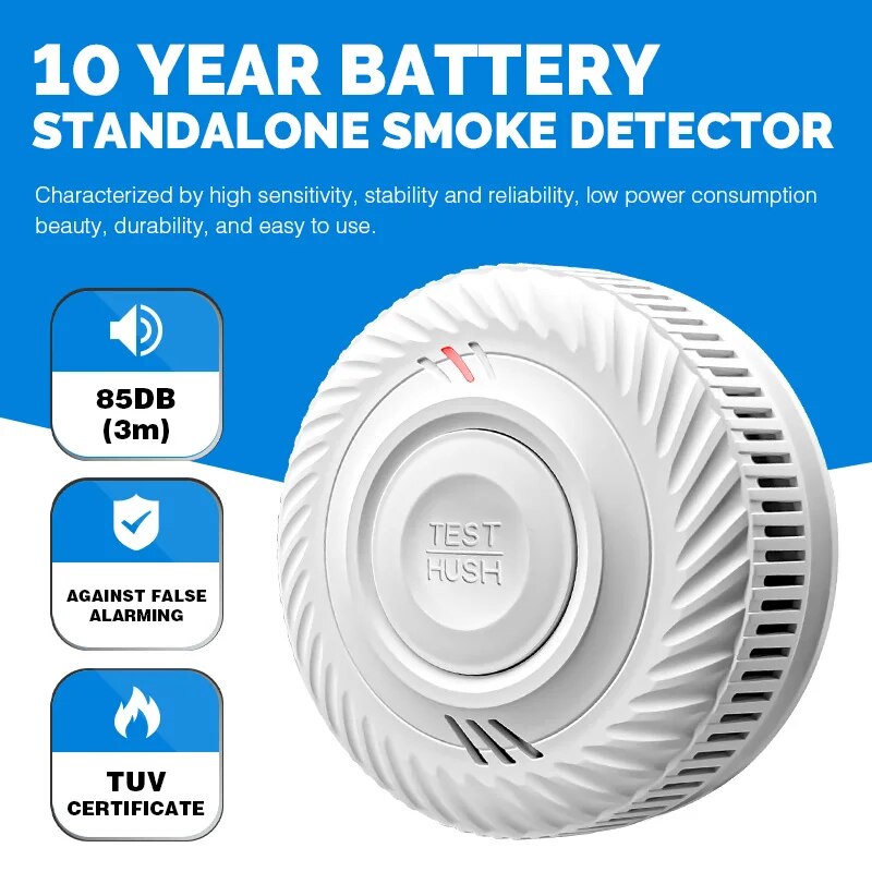 Smoke Detector Interconnected - 1 adet Duman Dedektörü Uyarı, Kapalı