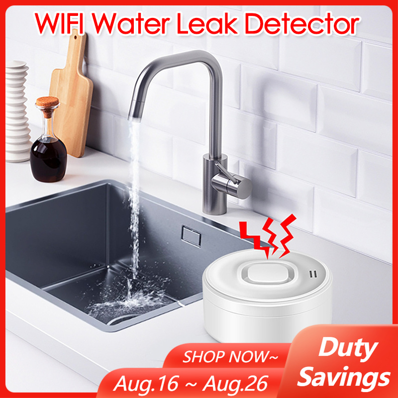 Water Alarm Sensor - Akıllı WIFI Su Kaçağı Dedektörü 100dB