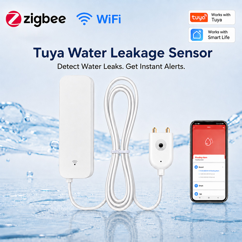 ZigBee WiFi Su Kaçak Sensörü S - Water Alarm Sensor incelemesi ve fiyatı
