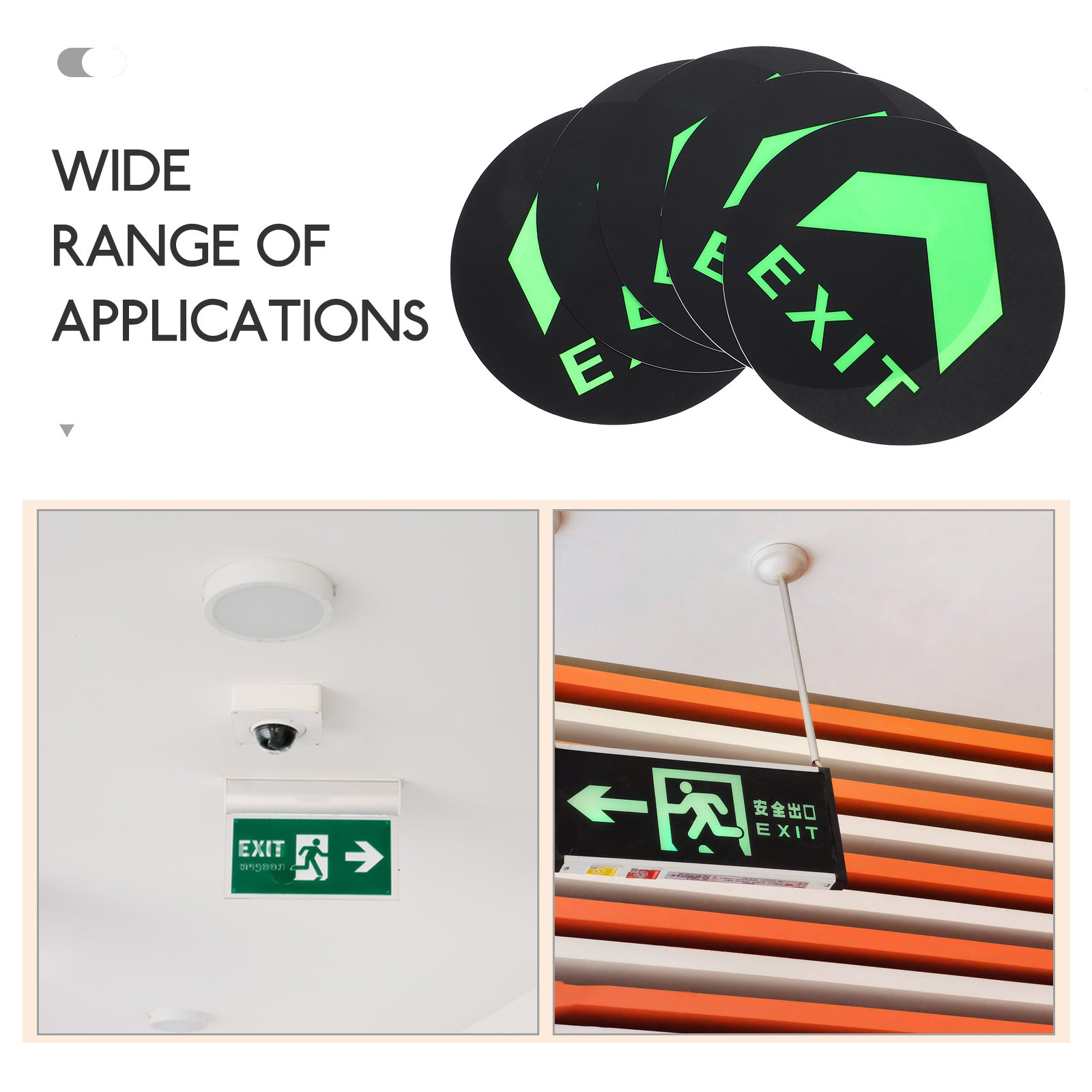 5 Adet Gece Parlayan Çıkış İşa - Emergency Exit Sign incelemesi ve fiyatı